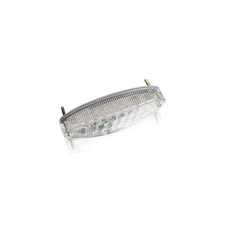 Zadný brzdové svetlo PUIG SMILE (110 x 25 mm) číra šošovka s osvetlením SPZ pre KAWASAKI Z 650 2017-2025, BMW F 800 GT 2013-2018