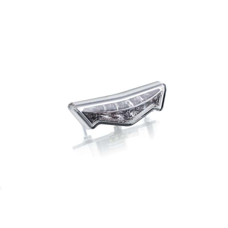 Zadný brzdové svetlo PUIG SMILE II (83 x 20 mm) číra šošovka s osvetlením SPZ pre KAWASAKI Z 650 2017-2025, BMW F 800 GT 2013-2018