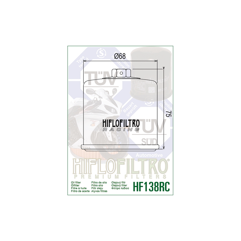 Olejový filter HIFLOFILTRO Racing
