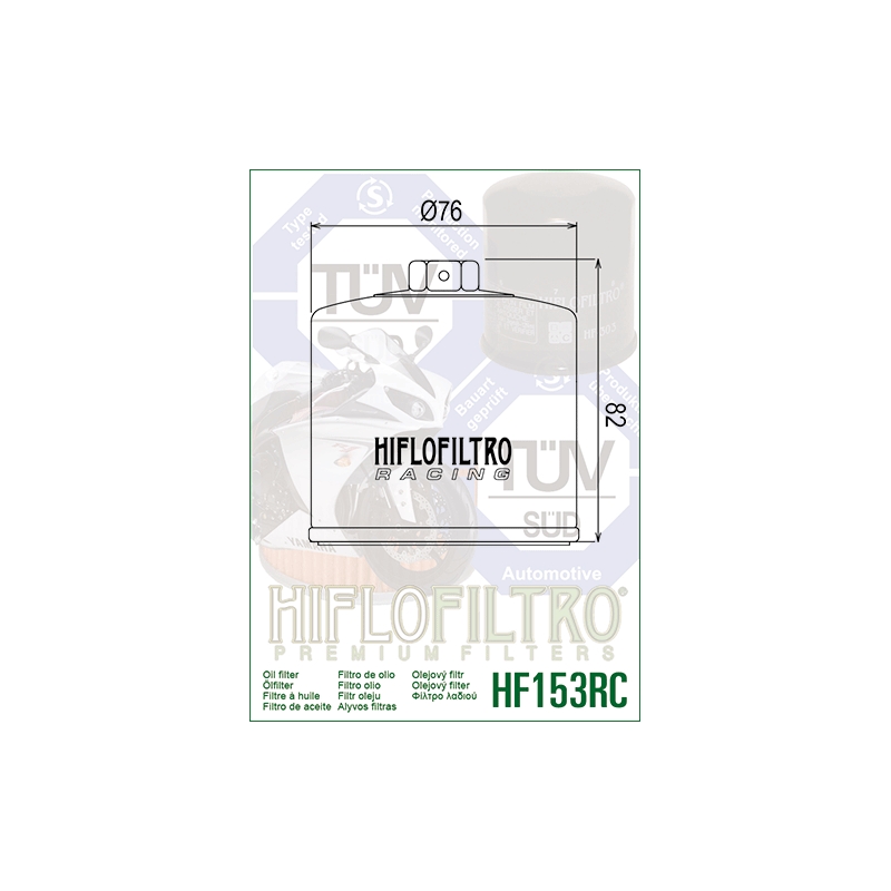 Olejový filter HIFLOFILTRO Racing