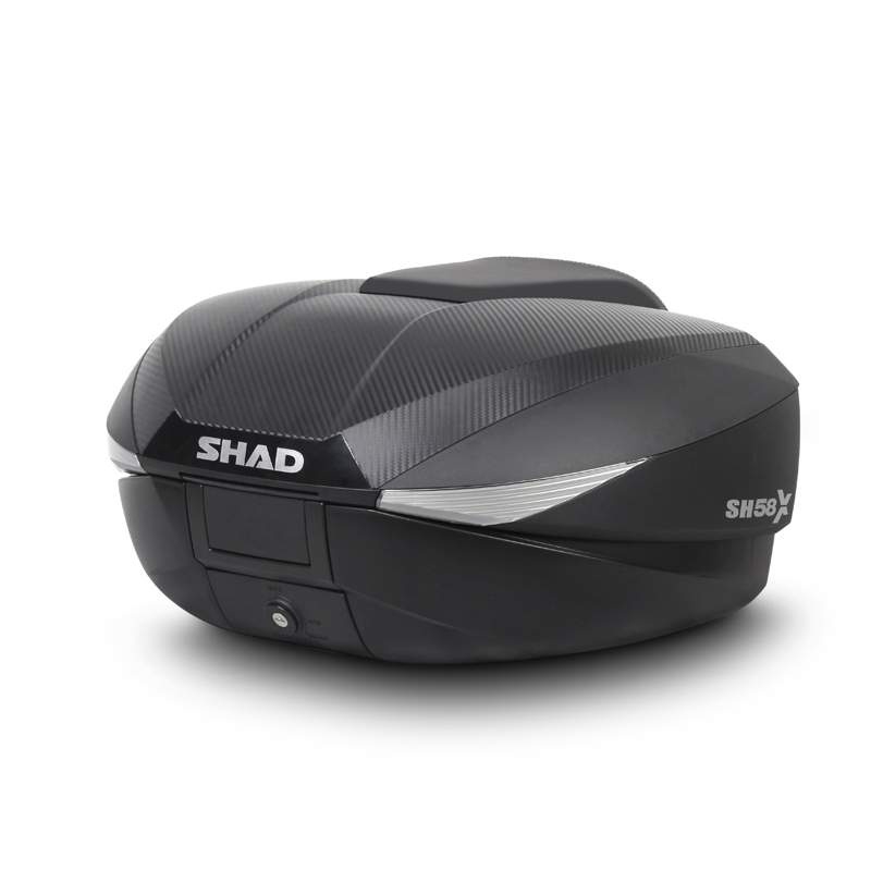 Vrchný kufor na motorku SHAD SH58X Karbón ( rozšíriteľný koncept ) so zámkom PRÉMIUM