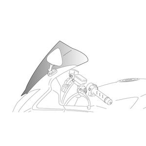 Plexi štít PUIG RACING 1650H dymové