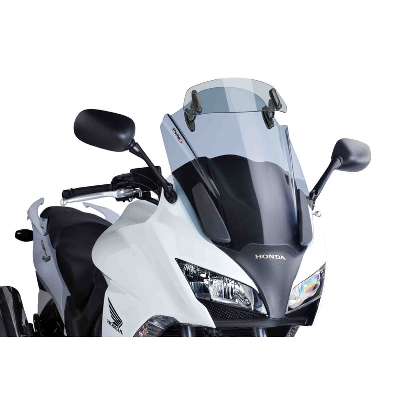Plexi štít PUIG TOURING WITH VISOR dymové pre HONDA CBF 1000 2010-2016
