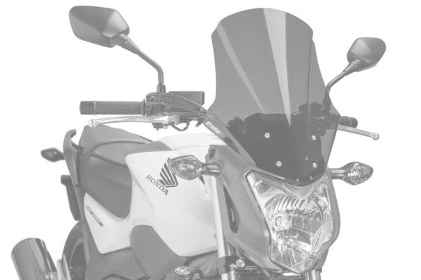 Plexi štít PUIG TOURING 6361N čierna