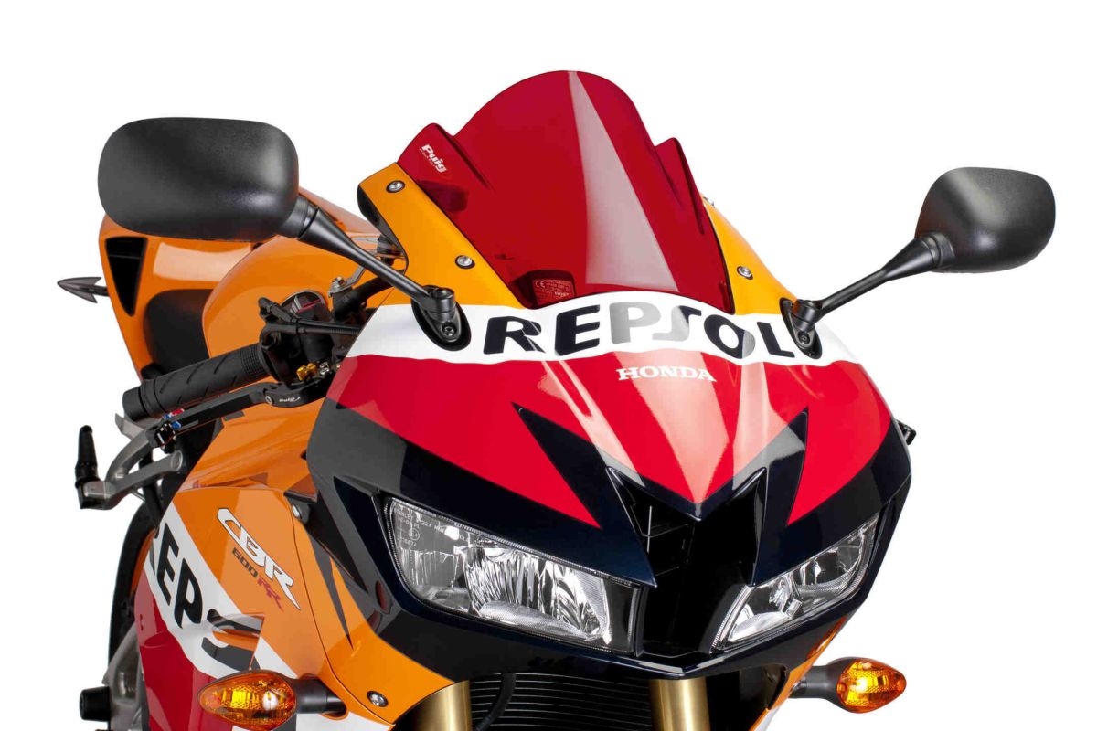 Plexi štít PUIG RACING 6478R červené