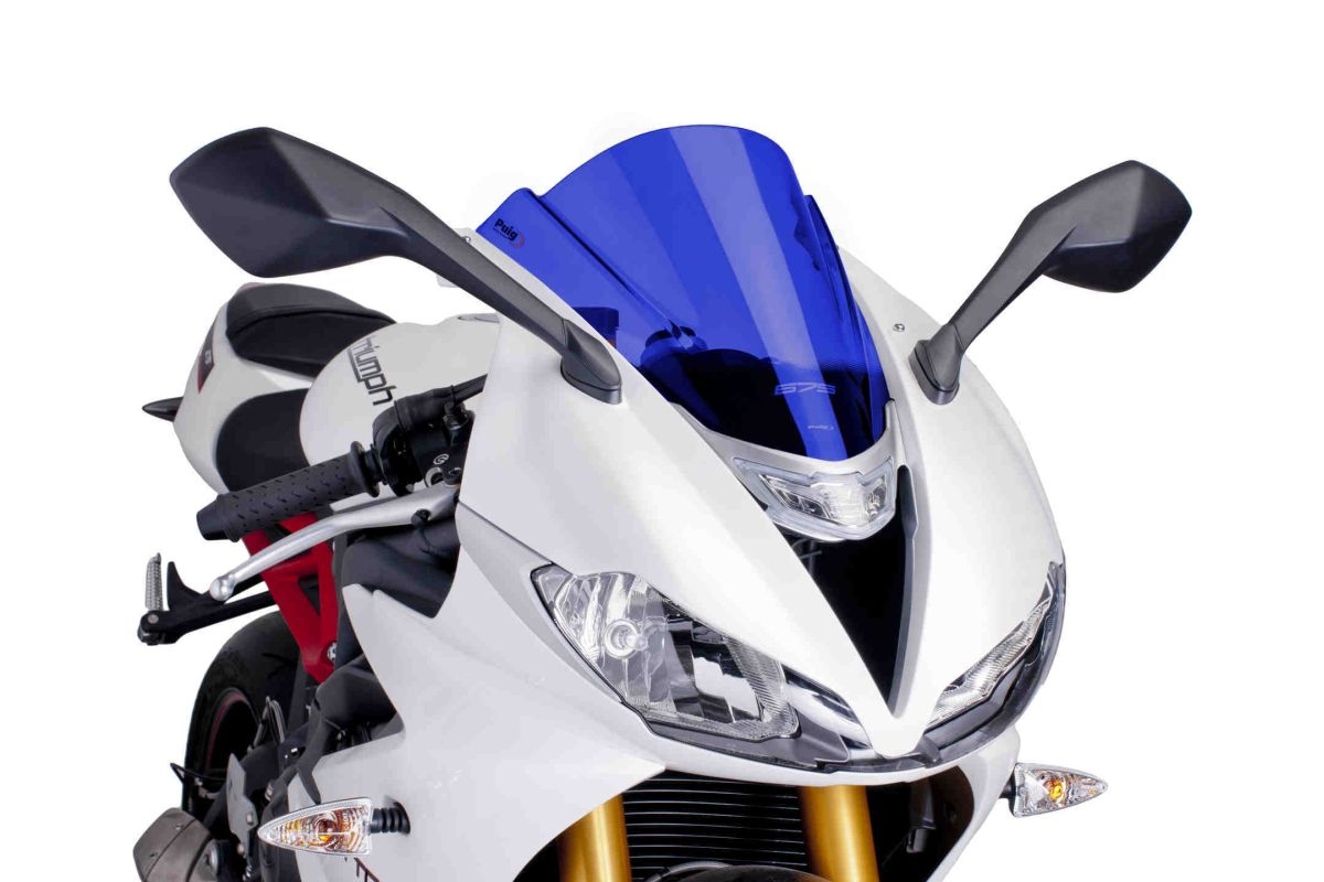 Plexi štít PUIG RACING 6498A modrá