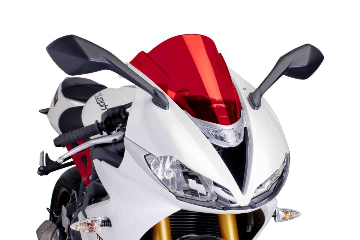 Plexi štít PUIG RACING 6498R červené