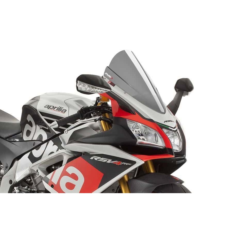 Plexi štít PUIG RACING dymové pre APRILIA RSV4 1000 R (Factory) 2015-2020