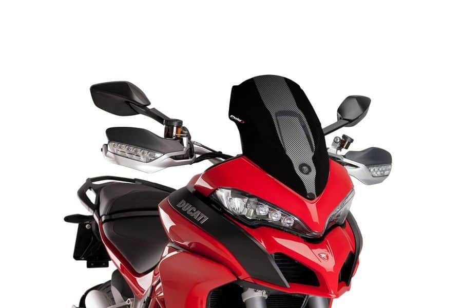 Plexi štít PUIG RACING 7622C karbónový vzhľad