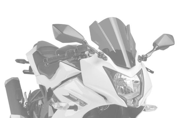Plexi štít PUIG RACING 7630C karbónový vzhľad