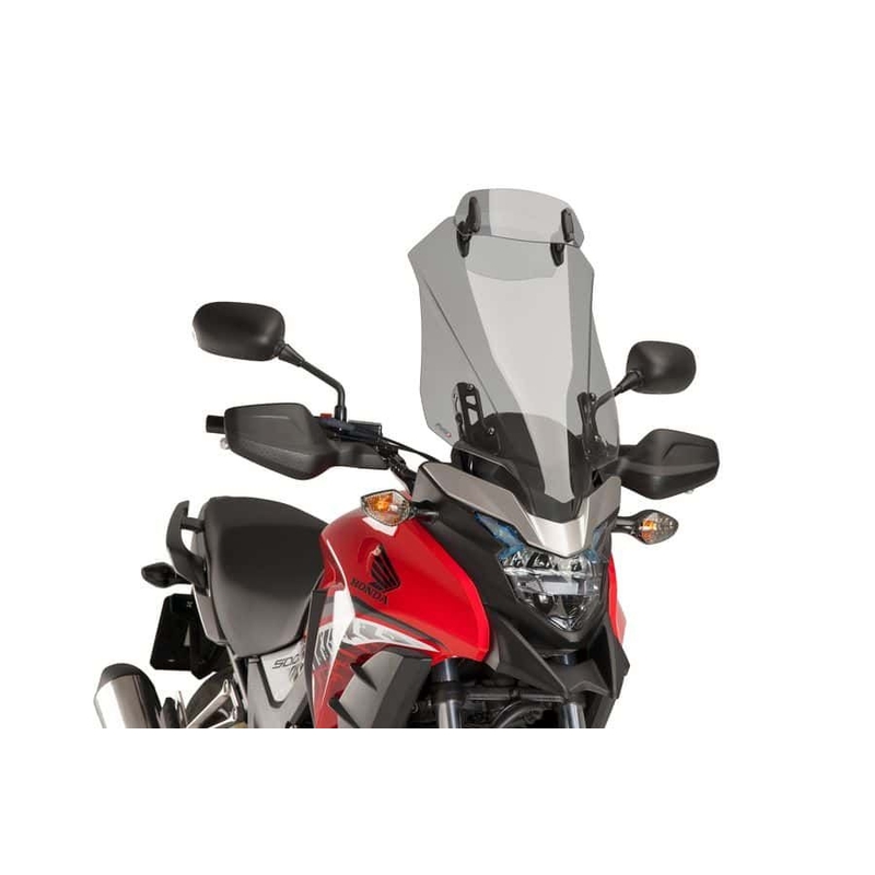 Plexi štít PUIG TOURING WITH VISOR dymové pre HONDA CB 500 X / XA 2016-2024