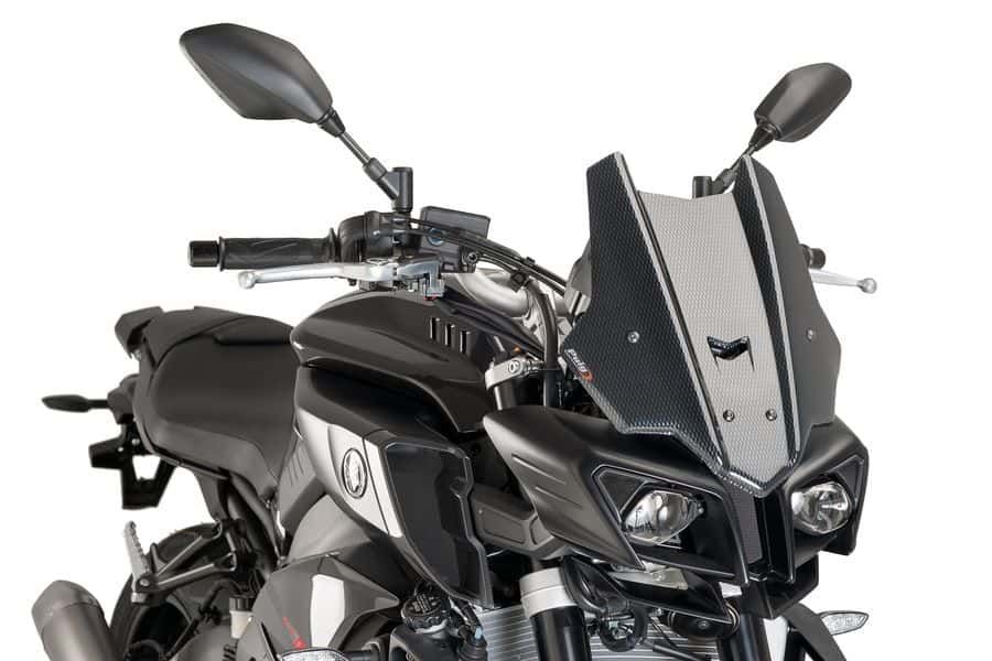 Plexi štít PUIG RACING 8917C karbónový vzhľad