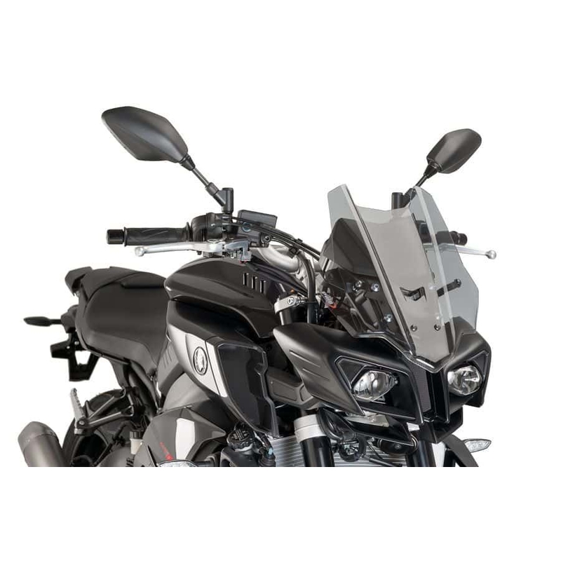Plexi štít PUIG RACING dymové pre YAMAHA MT-10 1000 2016-2019