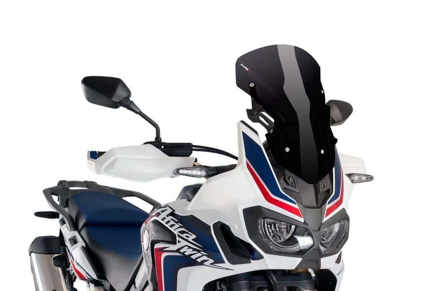Plexi štít PUIG RACING WITH SUPPORT + PROTECTION 9155N čierna
