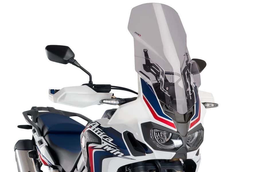Plexi štít PUIG TOURING WITH SUPPORT + PROTECTION 9156H dymové