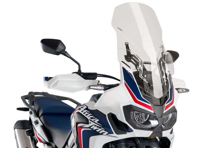 Plexi štít PUIG TOURING WITH SUPPORT + PROTECTION 9156W priehľadné