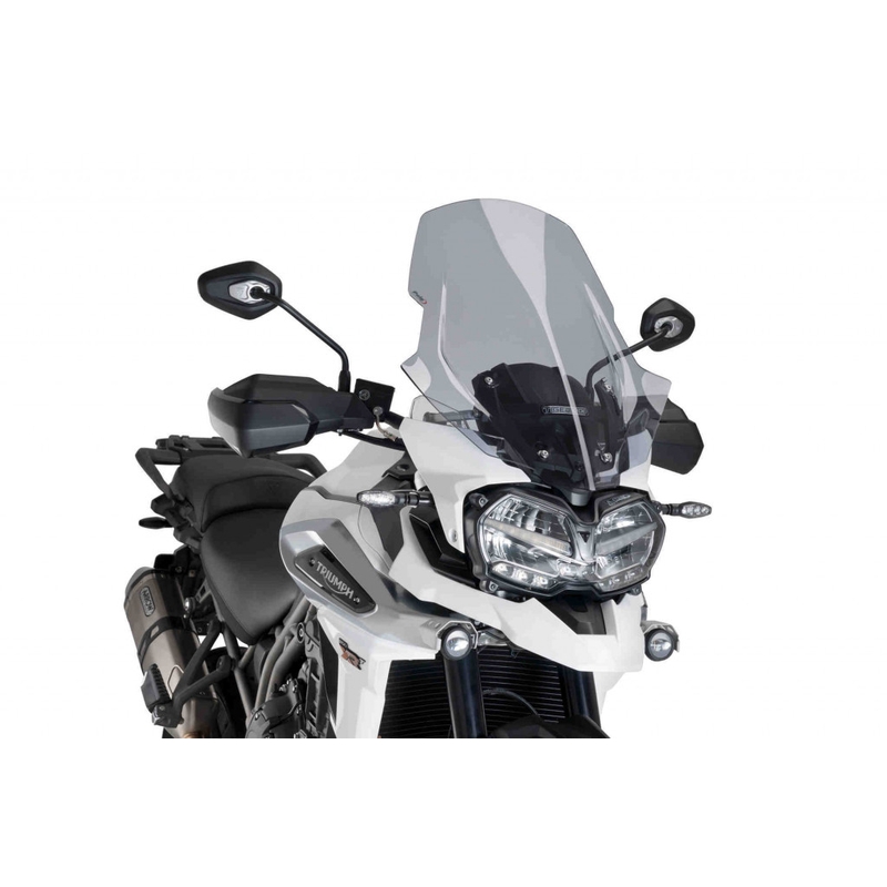 Plexi štít PUIG TOURING dymové pre TRIUMPH Tiger 1200 Explorer / GT Explorer 2018-2019