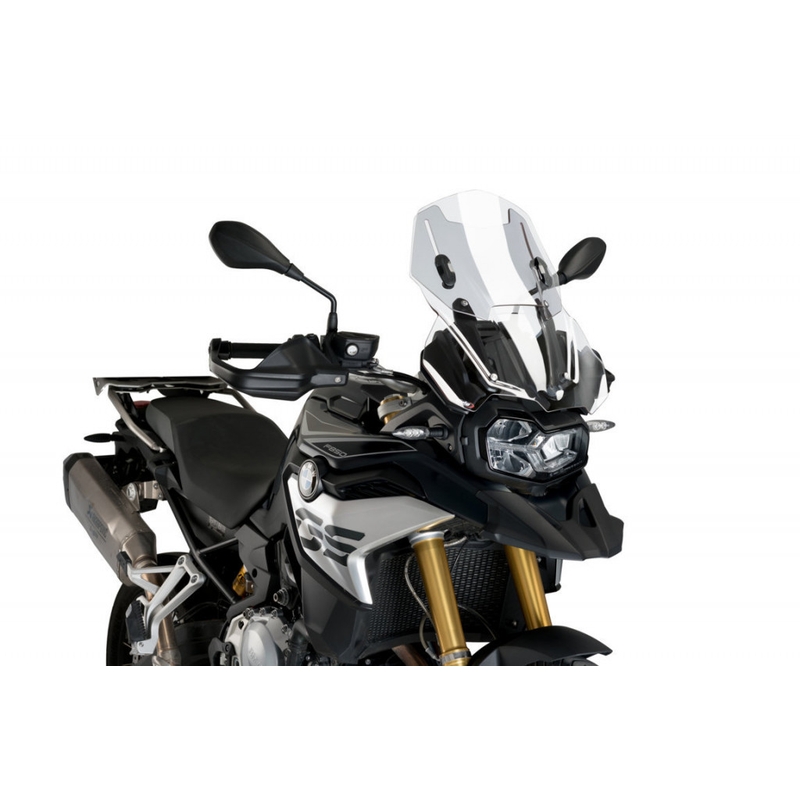 Plexi štít PUIG RACING WITH SUPPORT + PROTECTION priehľadná