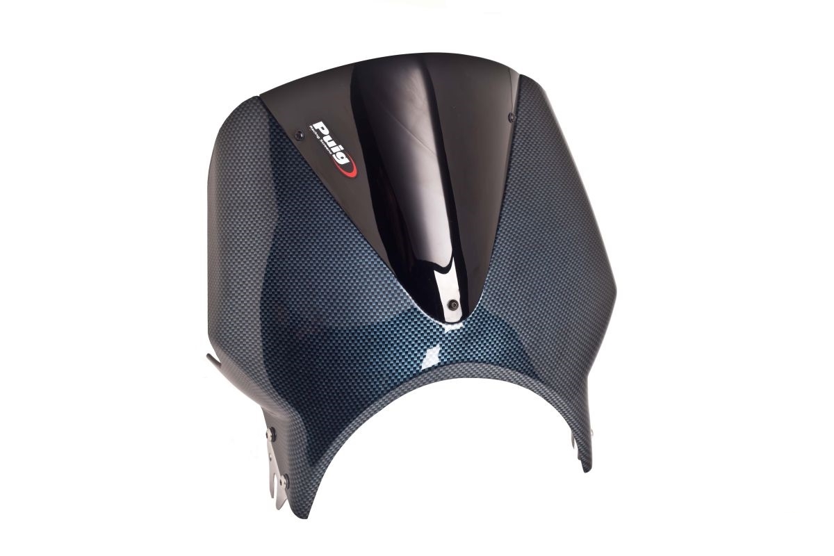 Plexi na motorku PUIG VISION 005CN karbónový vzhľad / čierna