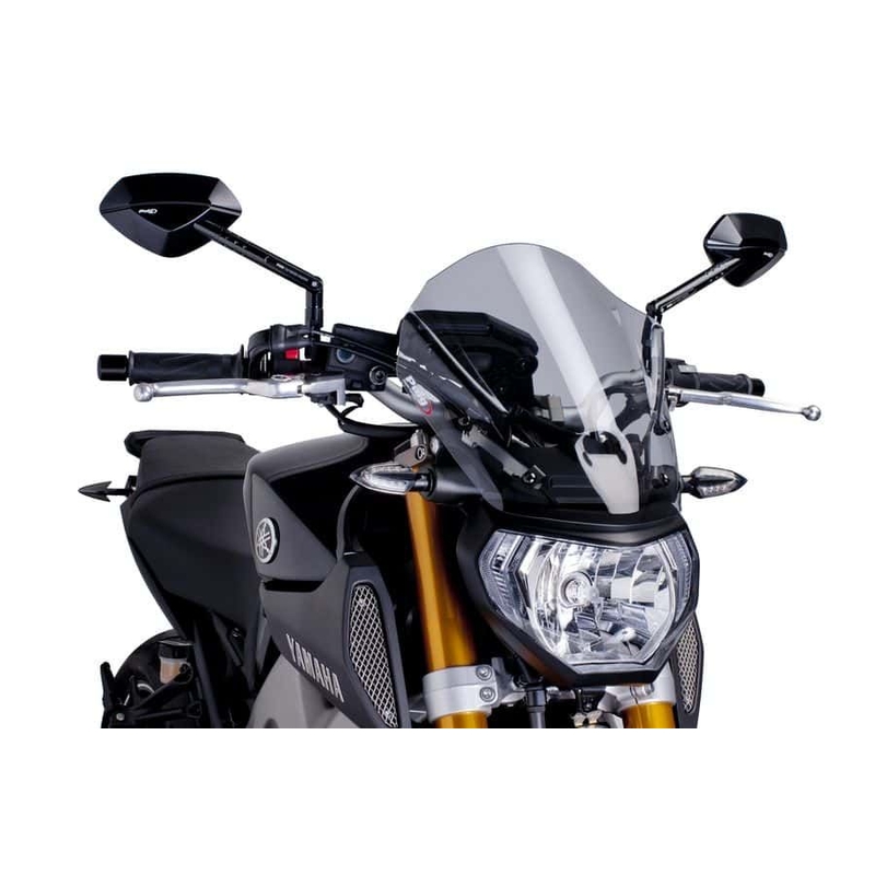 Plexi na motorku PUIG NEW. GEN TOURING dymové pre YAMAHA MT-09 850 / 890 2013-2016