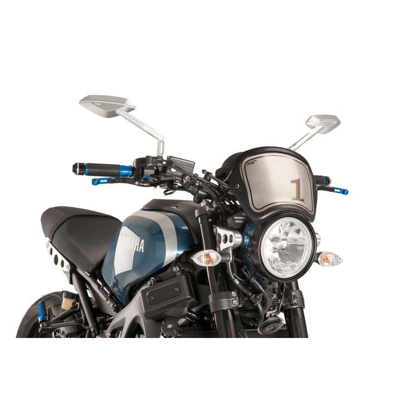 Plexi na motorku PUIG FRONTAL PLATE karbónový vzhľad