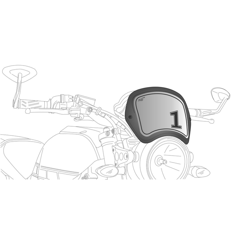 Náhradné PUIG FRONTAL PLATE karbónový vzhľad