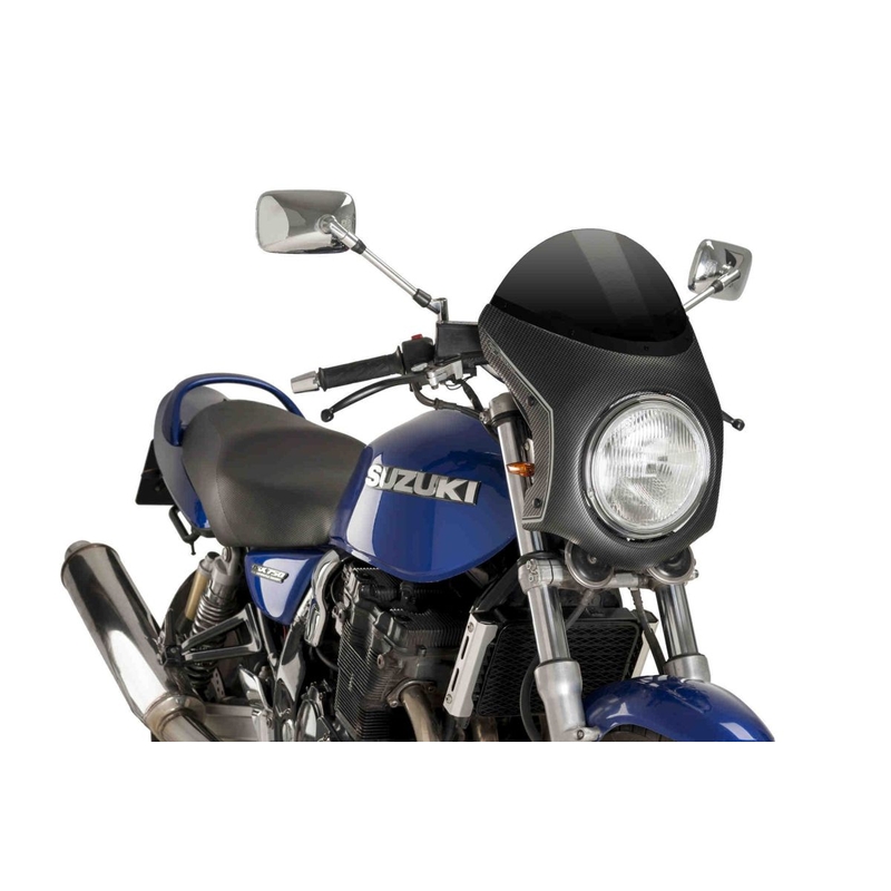 UNI plexi na motorku PUIG SEMI-FAIRING karbónový vzhľad čierna