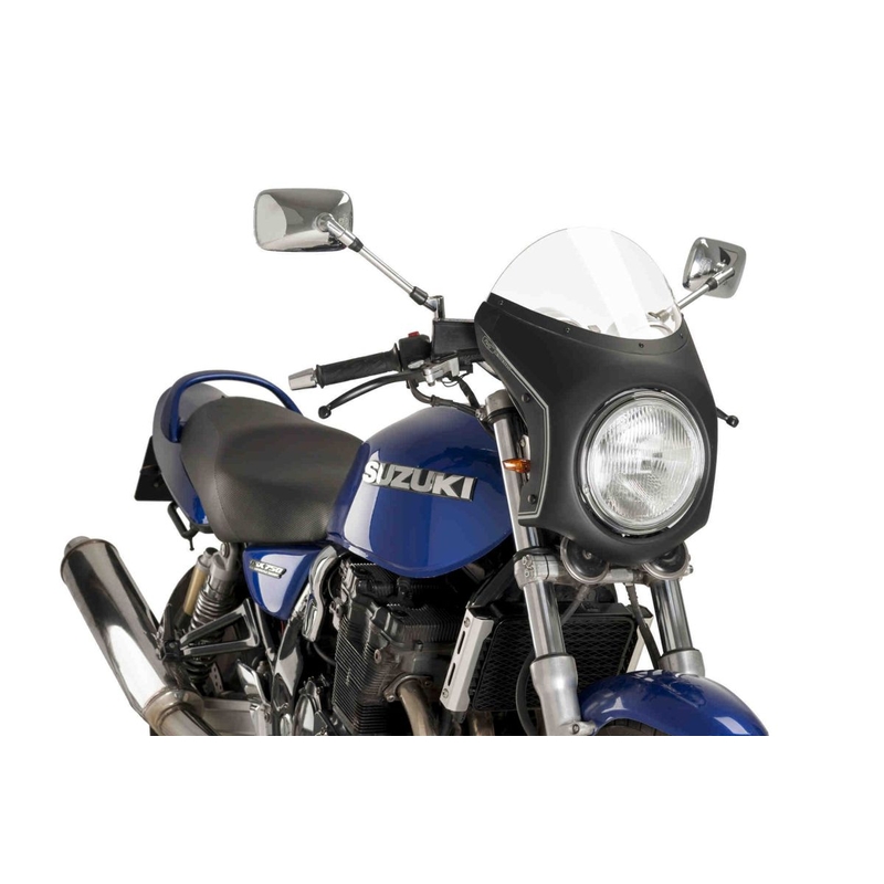 UNI plexi na motorku PUIG SEMI-FAIRING matná čierna priehľadné