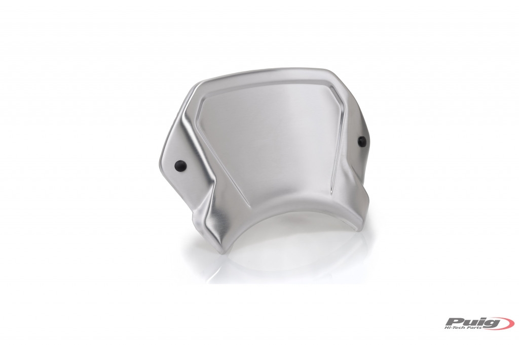 Plexi na motorku PUIG FRONTAL PLATE 3701P strieborná hliník