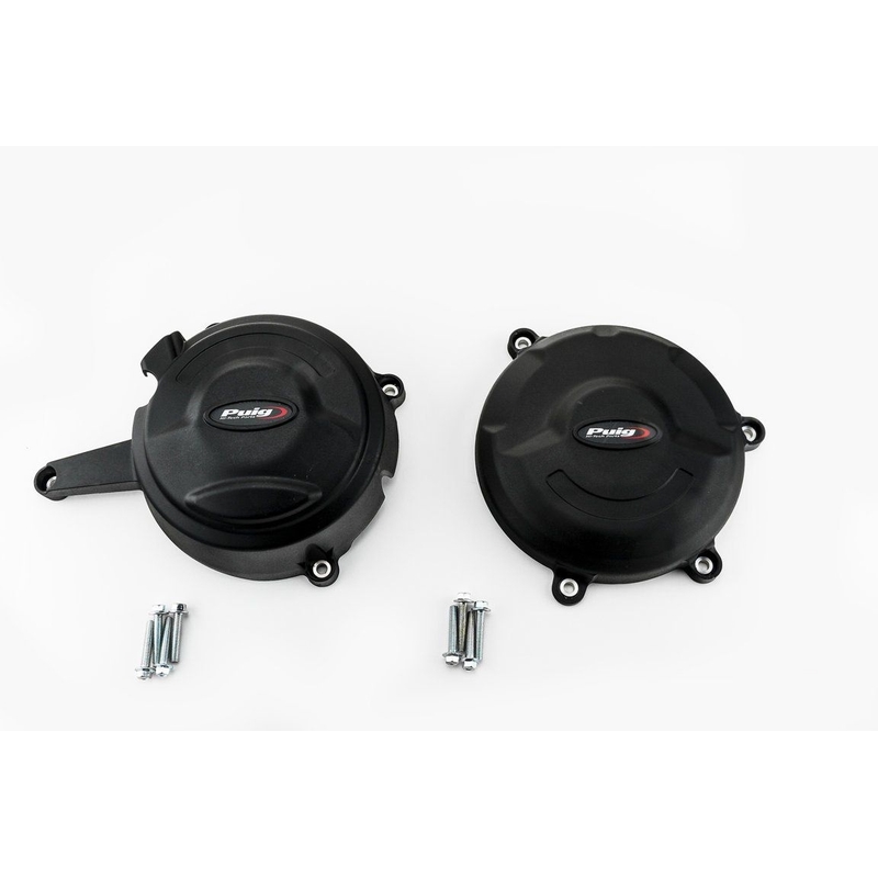 Ochranné kryty motora PUIG čierna zahrnuje pravý a ľavý kryt pre DUCATI 1199 Panigale / R / S 2012-2015, DUCATI 1299 Panigale / S / R 2015-2017