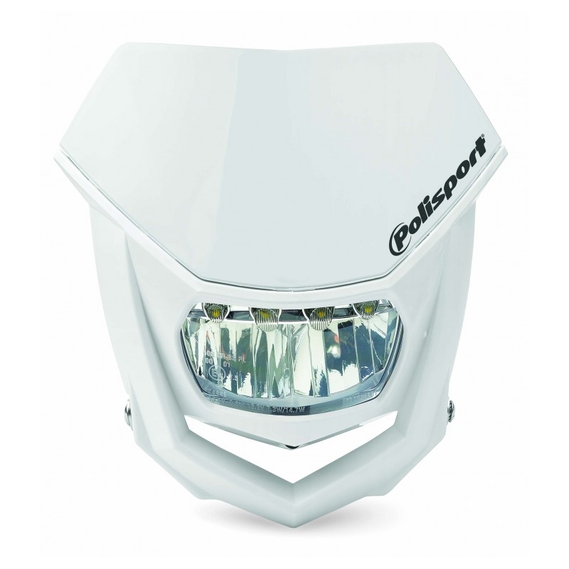 Maska so svetlom POLISPORT HALO LED biela