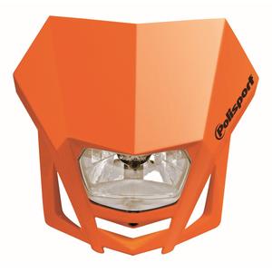 Maska so svetlom POLISPORT LMX 8657600004 oranžová KTM