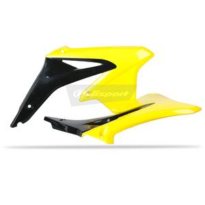 Spojler chladiča POLISPORT 8412500005 (pár) čierno/žltá RM01