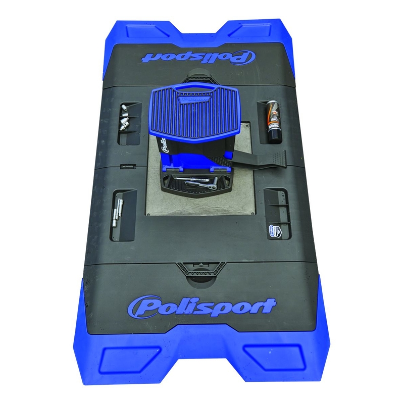 Podložka  pod  motorku POLISPORT modro/čierna
