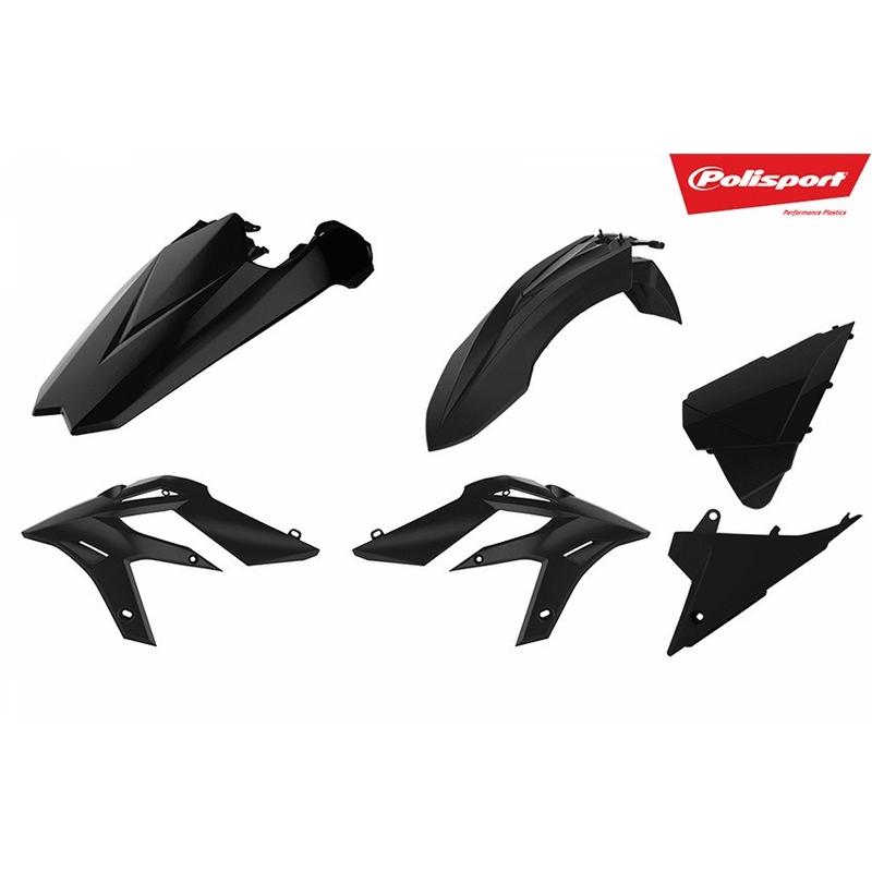 Sada plastov POLISPORT čierna pre BETA Xtrainer 250 2015-2019, BETA Xtrainer 300 2015-2019
