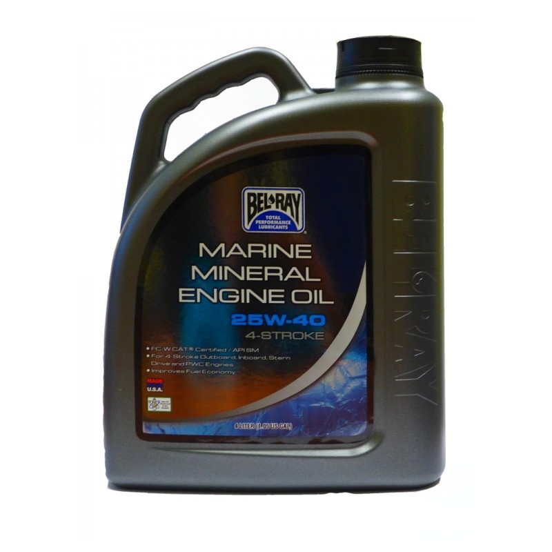 Motorový olej Bel-Ray MARINE MINERAL 4T 25W-40 4 l