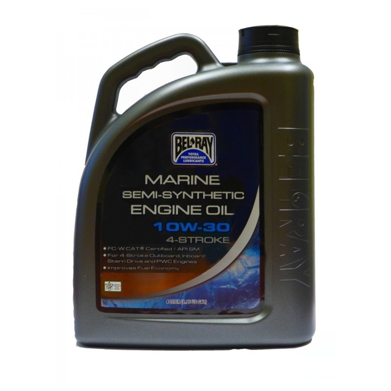 Motorový olej Bel-Ray MARINE SEMI-SYNTHETIC 4T 10W-30 4 l výpredaj