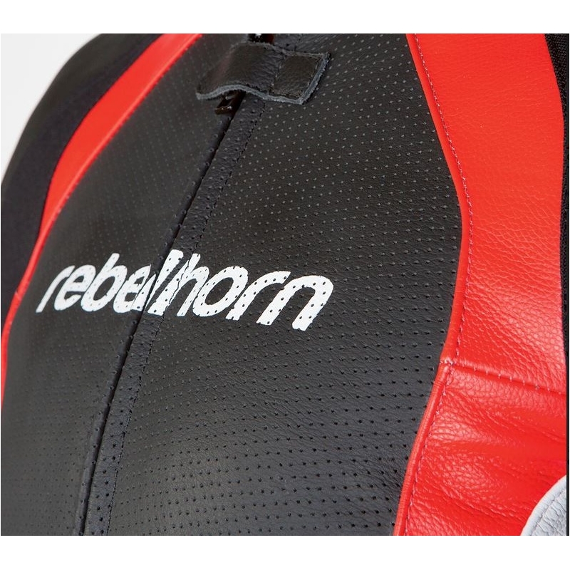 Bunda na motorku Rebelhorn Piston II čierno / bielo / červená