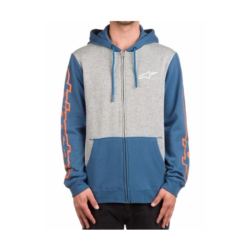 Mikina Alpinestars Machine Fleece šedo-modrá výpredaj