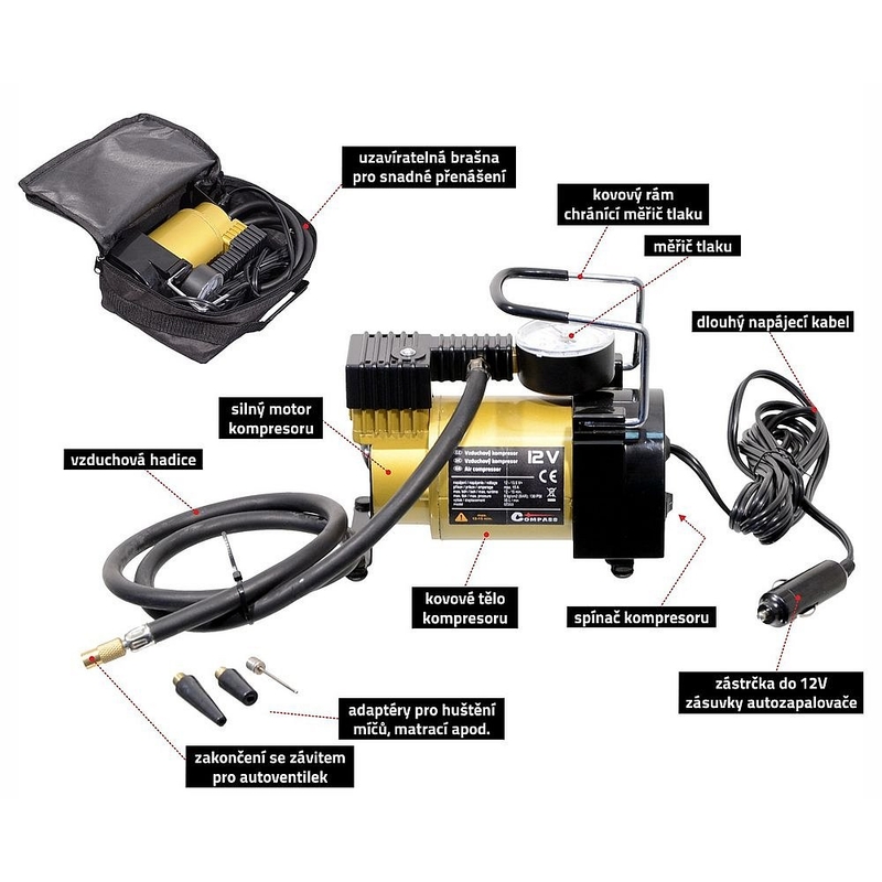 Kompresor 12 V TORNADO