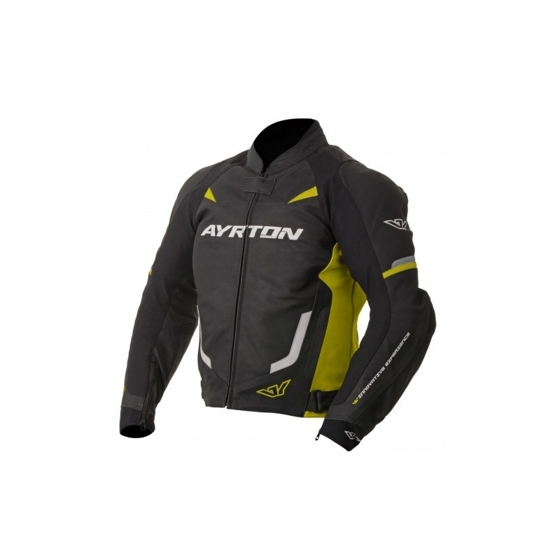 Bunda na motocykel Ayrton Evoline čierno-fluorescenčno-žltá výpredaj