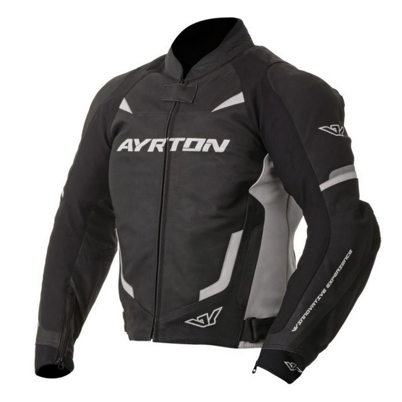 Bunda na motocykel Ayrton Evoline čierno-biela výpredaj