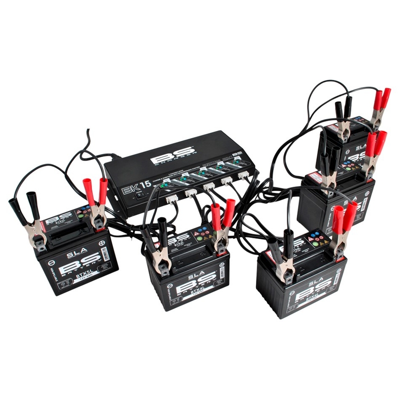 Profesionálna  nabíjačka  pre 5 batérií BS-BATTERY 5 Bank charger 12V 5x1,5A