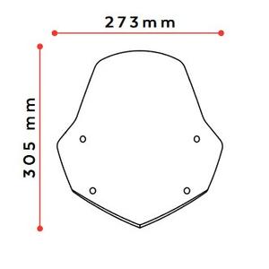 Plexi na motorku PUIG NEW GEN. SPORT 3767F tmavá dymová