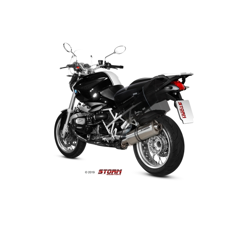 Koncovka výfuku STORM OVAL nerez pre BMW R 1200 R / RS 2011-2014