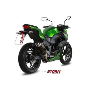 Koncovka výfuku STORM GP K.038.LXSB Oceľovo čierna