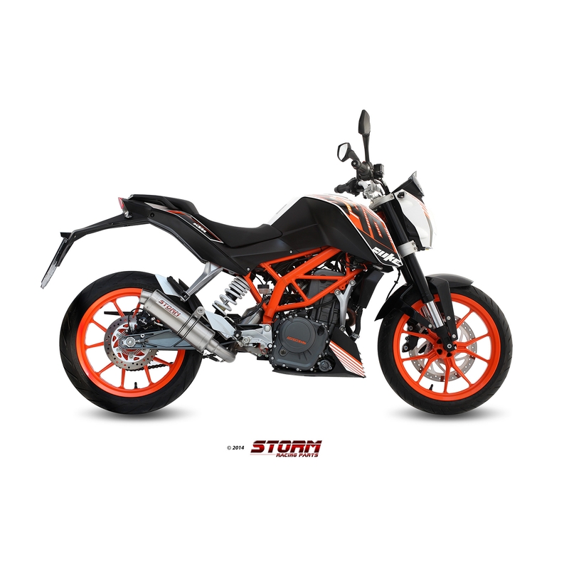 Výfuk kompletný 1x1 STORM GP nerez pre KTM Duke 390 2013-2016