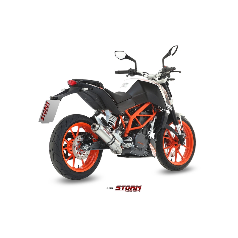 Výfuk kompletný 1x1 STORM GP nerez pre KTM Duke 390 2013-2016
