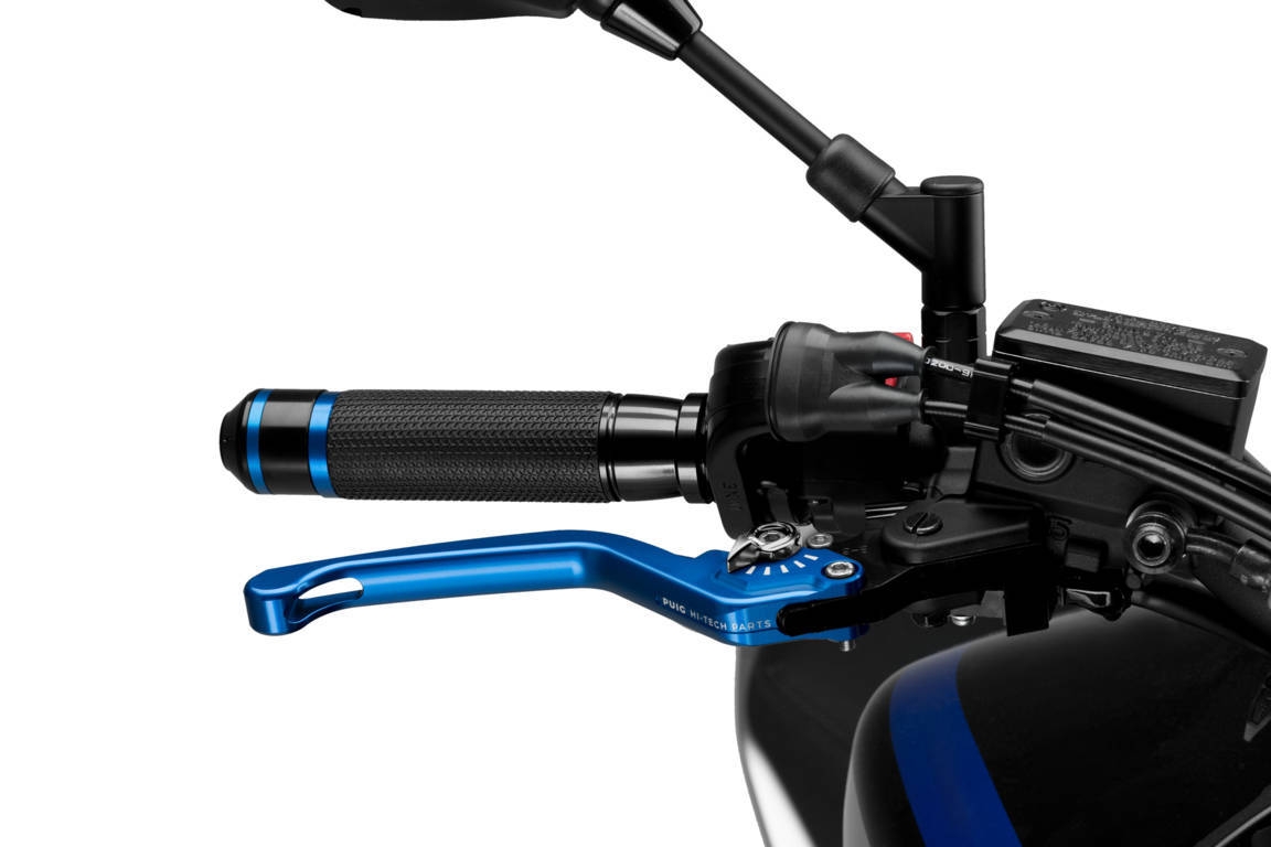 Páčka brzdy bez adaptéra PUIG 3.0 120AP dlhé modro/strieborný