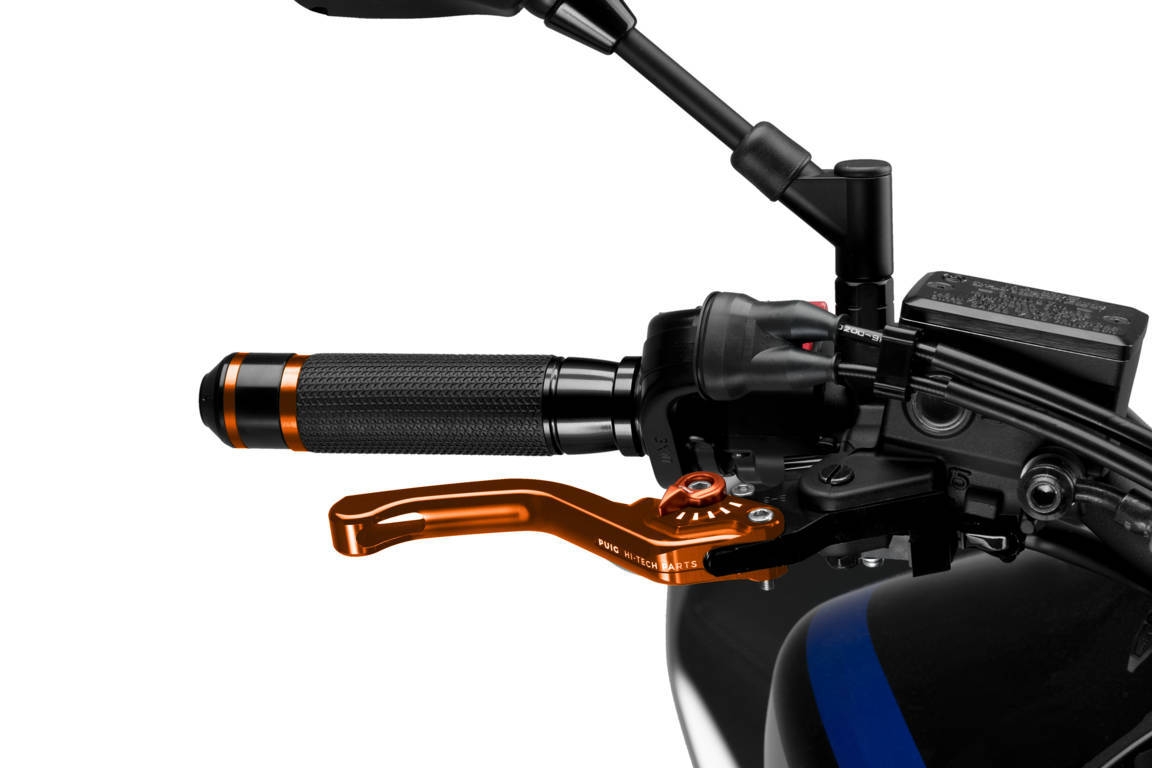 Páčka brzdy bez adaptéra PUIG 3.0 130TT krátke oranžová/oranžová